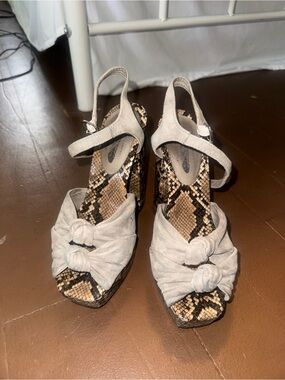 Jeffrey Campbell Knotted Suede Platform Sandals